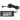 Frontalansicht des schwarzen XMG / SCHENKER 90 Watt Netzteils mit aufgewickeltem Anschlusskabel und gewinkeltem Netzstecker.
