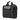 Schrägansicht der schwarzen Everki Advance Laptoptasche mit Tragegriffen, verstellbarem Schultergurt und einem grauen Frontfach.