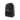 Schrägansicht der Rückseite des schwarzen Everki Everyday Rucksacks mit gepolstertem Netzgewebe und integriertem Fach für ein Portemonnaie.