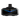Frontalansicht der Pimax Crystal Super Ultrawide VR-Brille mit schwarzem Gehäuse und markanter blauer LED-Lichtleiste in V-Form.