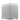 Schrägansicht des silbernen SCHENKER GRAPHICS STATION S Gehäuses mit Mesh-Front, Anschlüssen im oberen Bereich und dezentem Markenlogo unten.