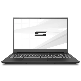 SCHENKER WORK 15 Base (M23) in Frontalansicht mit geöffnetem Display und sichtbarer Tastatur sowie integriertem Touchpad.