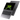 Graues XMG EVO 14 (E25) Laptop in geöffneter Schrägansicht von vorn neben der Rück- und Unterseite eines zweiten geschlossenen Geräts.