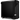 Schwarzer Desktop-PC XMG STUDIO - Intel in der Schrägansicht mit geschlossener Seitenwand und geripptem Frontgitter samt XMG-Logo.