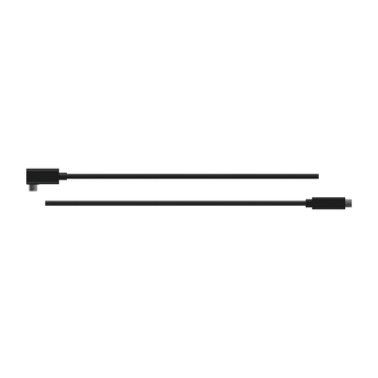 HTC VIVE PC-Streaming-Kabel in fünf Metern Länge mit abgewinkeltem Anschluss am einen und geradem USB-C-Stecker am anderen Kabelende.