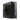 XMG OASIS (Mk2-V4) in einer perspektivischen Schrägansicht mit schwarzem, kantigem Gehäuse, seitlichem Lüftungsgitter und leuchtender Status-LED.