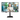 Frontalansicht des AOC Q27P4U Monitors mit schmalem Rahmen, schwarzem Standfuß und einer Frau auf dem Display.