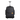 Frontalansicht des schwarzen Everki Wheeled 123 Rucksacks mit ausgezogenem Teleskopgriff und seitlichen Fächern.