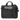 Frontalansicht der schwarzen Everki Advance Laptoptasche mit Tragegriffen, Schultergurt und grauem Frontfach-Detail.