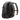 Schrägansicht von hinten auf den schwarzen Everki Business 120 Rucksack mit gepolstertem Rückenteil und verstellbaren Schultergurten.