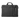 Frontalansicht der schwarzen Everki Lunar Laptoptasche mit zwei Tragegriffen und einem gepolsterten Schultergurt.
