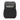 Frontalansicht des schwarzen Everki Advance Rucksacks mit silbernen Reißverschlüssen und einem hellgrauen Akzentfach auf der Vorderseite.