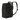 Rückansicht des schwarzen Everki Advance Rucksacks mit gepolsterten Tragegurten und atmungsaktivem Mesh-Rückenbereich.