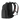 Everki Atlas Rucksack in schwarzer Schrägansicht von hinten, mit gepolsterten Schultergurten inklusive roter Zierstreifen und Netzrücken.
