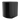 Schrägansicht der schwarzen HTC VIVE SteamVR Basisstation 2.0 mit glänzender, gewölbter Frontpartie und mattem Gehäuse.