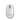 Draufsicht der kabelgebundenen Logitech M100 Maus in Weiß mit zentralem Mausrad und mittig platziertem Herstellerlogo.