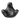 Frontalansicht des schwarzen HTC VIVE Tracker 3.0 mit drei Armen, strategisch platzierten Sensorvertiefungen und zentralem VIVE-Logo.