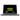 Geöffneter XMG EVO 14 (E25) Laptop in Frontalansicht mit grauem Gehäuse und leuchtendem Display, das ein grünes XMG-Logo zeigt.