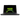 Geöffneter XMG PRO 16 (M25) Gaming-Laptop in der Frontalansicht mit bunt beleuchteter Tastatur und grünem XMG-Logo auf dem Display.