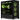 Schräge Ansicht des XMG SECTOR X - Intel Gaming-PCs im schwarzen Gehäuse mit Blick auf grün leuchtende RGB-Komponenten und Lüfter.