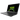 Geöffneter schwarzer Gaming-Laptop XMG APEX 17 (M25) in schräger Perspektive mit grünem XMG-Logo auf dem Bildschirm.