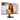 AOC Q27B3CF2 Monitor in diagonaler Schrägansicht mit schmalem Displayrand und rundem Standfuß, zeigt eine Frau im Videocall-Modus.