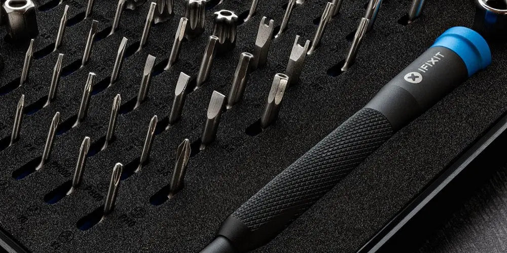 IFIXIT Präzisions-Schraubendreher-Set mit Bits im Schaumstoff-Inlay für IT-Reparaturen