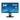 Frontalansicht des iiyama ProLite XUB2492QSU-B1 Monitors mit schmalem Rahmen, höhenverstellbarem Standfuß und eingeschaltetem Display mit Infografik.
